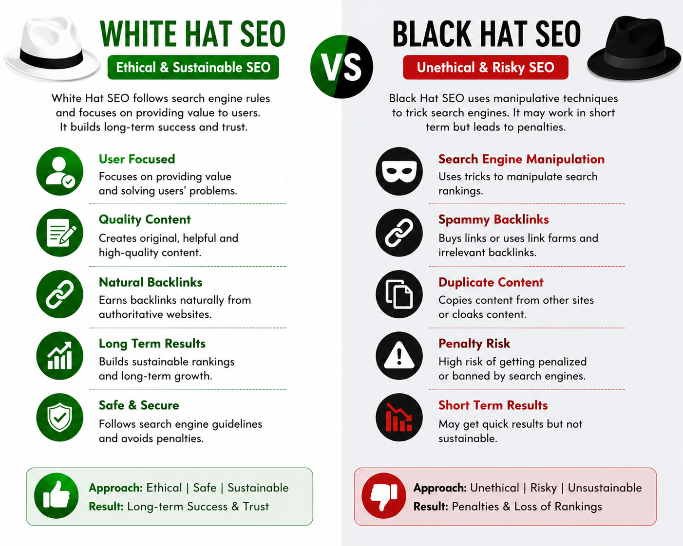 White Hat and Black Hat SEO